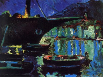  Surrealist Oil Painting - Port of Cadaques Night Surrealist